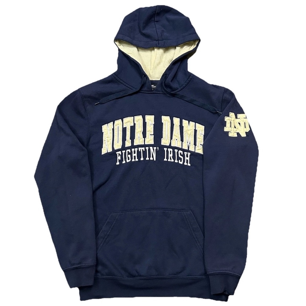 Notre Dame Fighting Irish Colosseum Hoodie Mens Small Navy Blue Pullover NCAA - Picture 1 of 6